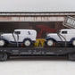 MTH 30-8304 O Chesapeake & Ohio Diecast Flatcar w/ 1932 Ertl Panel Vans #80410 LN/Box