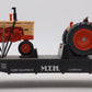 MTH 30-7642 O Gauge Farm Transportation Flat Car with Ertl Case Tractors LN/Box