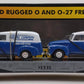MTH 30-7647 O Gauge Auto Flatcar with 2 Ertl 1950 Panel Trucks NIB