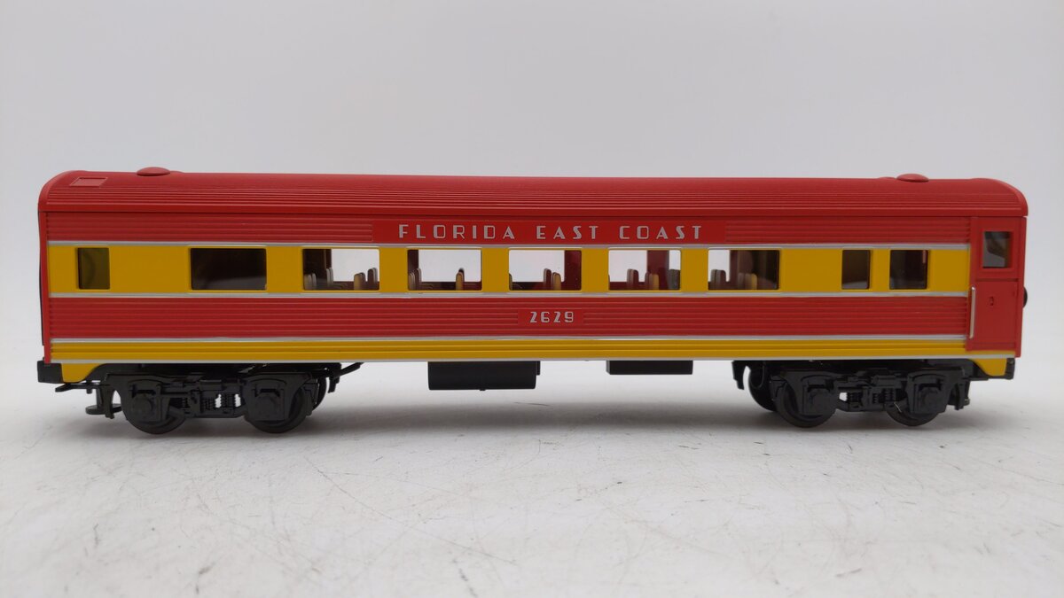 MTH 30-6041 O Gauge Florida East Coast Streamlined Coach Car #2629 LN/Box