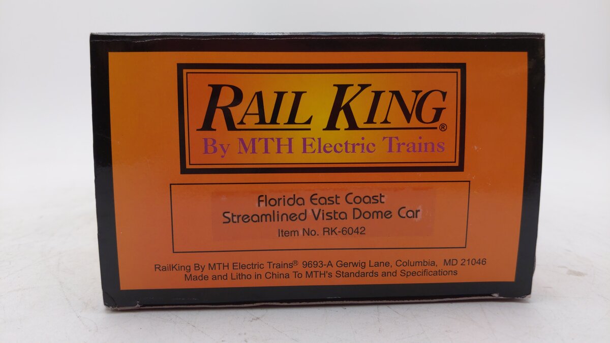 MTH 30-6042 FEC O27 Streamlined Vista Dome Car #3012 LN/Box