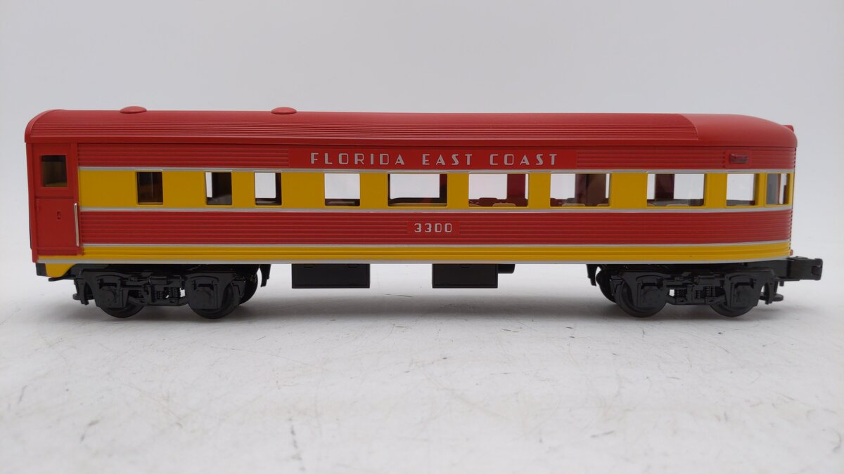 MTH 30-6043 O Gauge Florida East Coast Streamlined Observation Car #3300 LN/Box