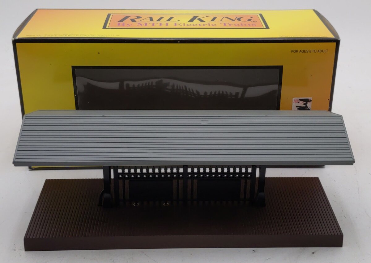 MTH 30-9006 O Gauge Passenger Station Platform (Gray Roof/Brown Base) LN/Box