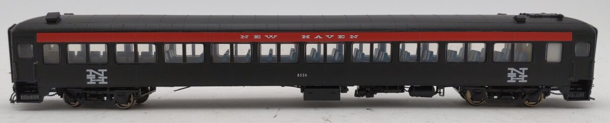 Rapido Trains 109114 HO Scale New Haven 10-Window Smoker Coach, No Skirt #8526