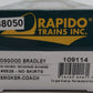 Rapido Trains 109114 HO Scale New Haven 10-Window Smoker Coach, No Skirt #8526