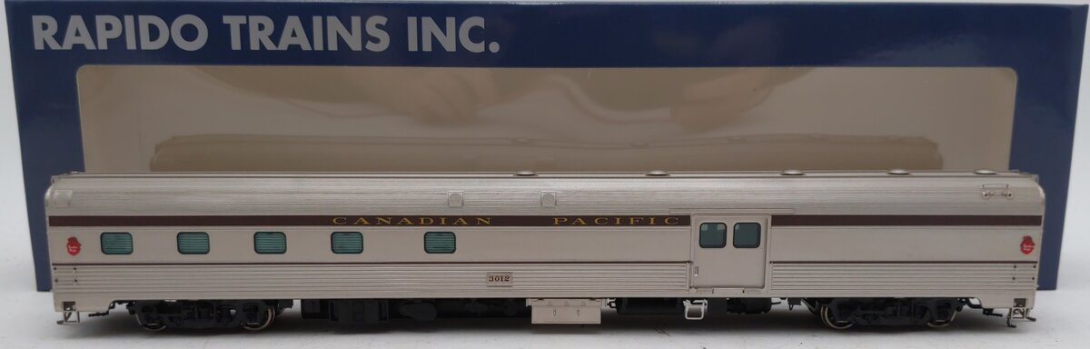 Rapido Trains 114004 HO CPR Budd Baggage-Dorm Car #3012