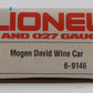 Lionel 6-9146 O Gauge Mogen David Wine Car LN/Box