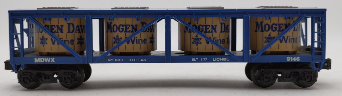Lionel 6-9146 O Gauge Mogen David Wine Car LN/Box