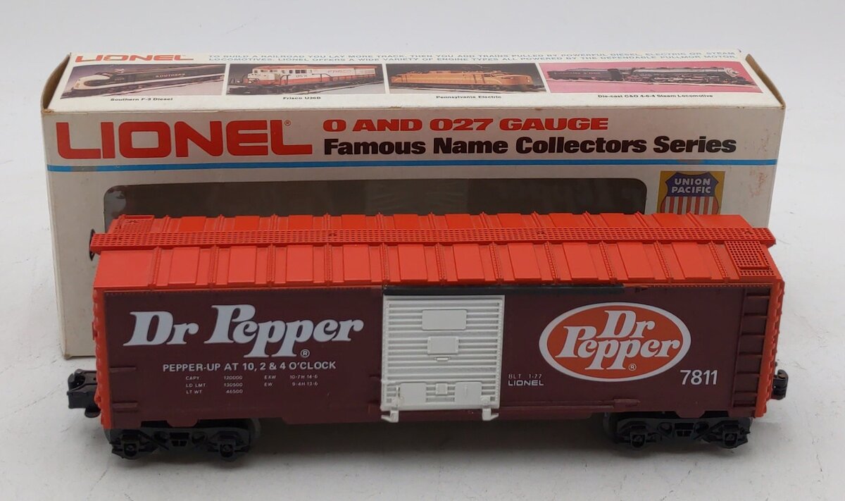 Lionel 6-7811 O Gauge Dr. Pepper Boxcar #7811