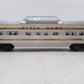 Lionel 2522 Vintage O President Harrison Gold Strip Aluminum Vista Dome Car