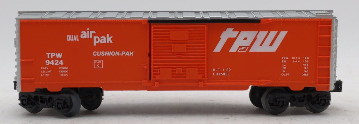 Lionel 6-9424 O Gauge Toledo, Peoria, & Western Boxcar LN/Box