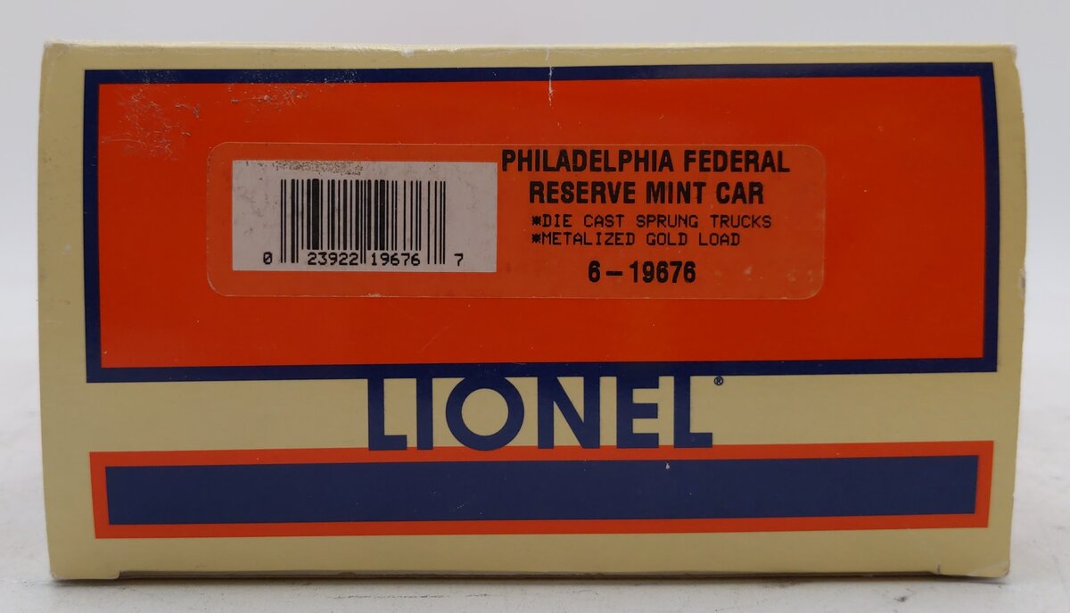 Lionel 6-19676 O Gauge Philadelphia Federal Reserve Mint Car #6445