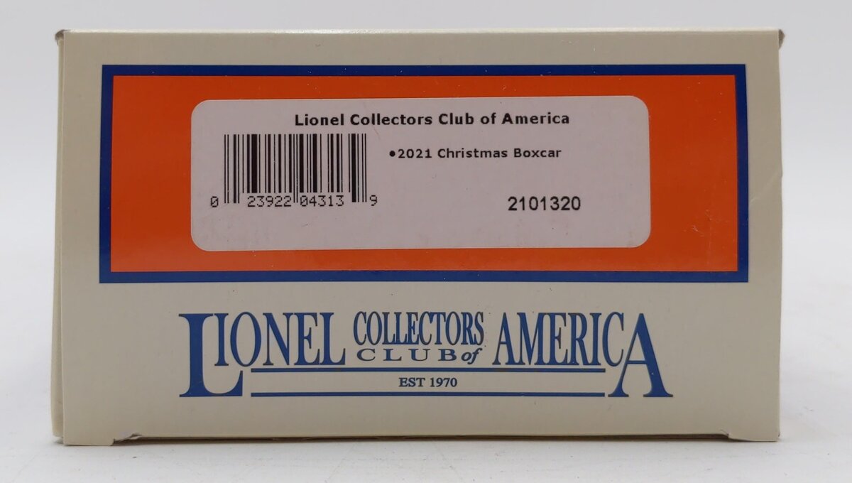 Lionel 2101320 LCCA Christmas Boxcar 2021 NIB