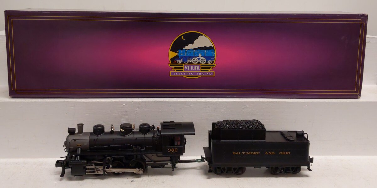 MTH 20-3282-1 Baltimore and Ohio 0-6-0 USRA Steam Loco #380 Hi-Rail w/PS2