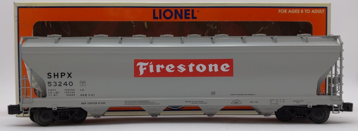 Lionel 6-17196 Firestone ACF 4-Bay Hopper #53240