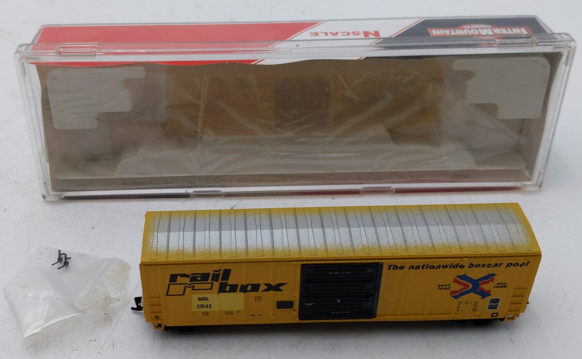 InterMountain 67518-01 N Scale Railbox - MRL Patch Post Boxcar #21543 LN/Box