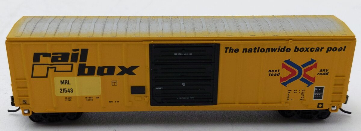 InterMountain 67518-01 N Scale Railbox - MRL Patch Post Boxcar #21543 LN/Box