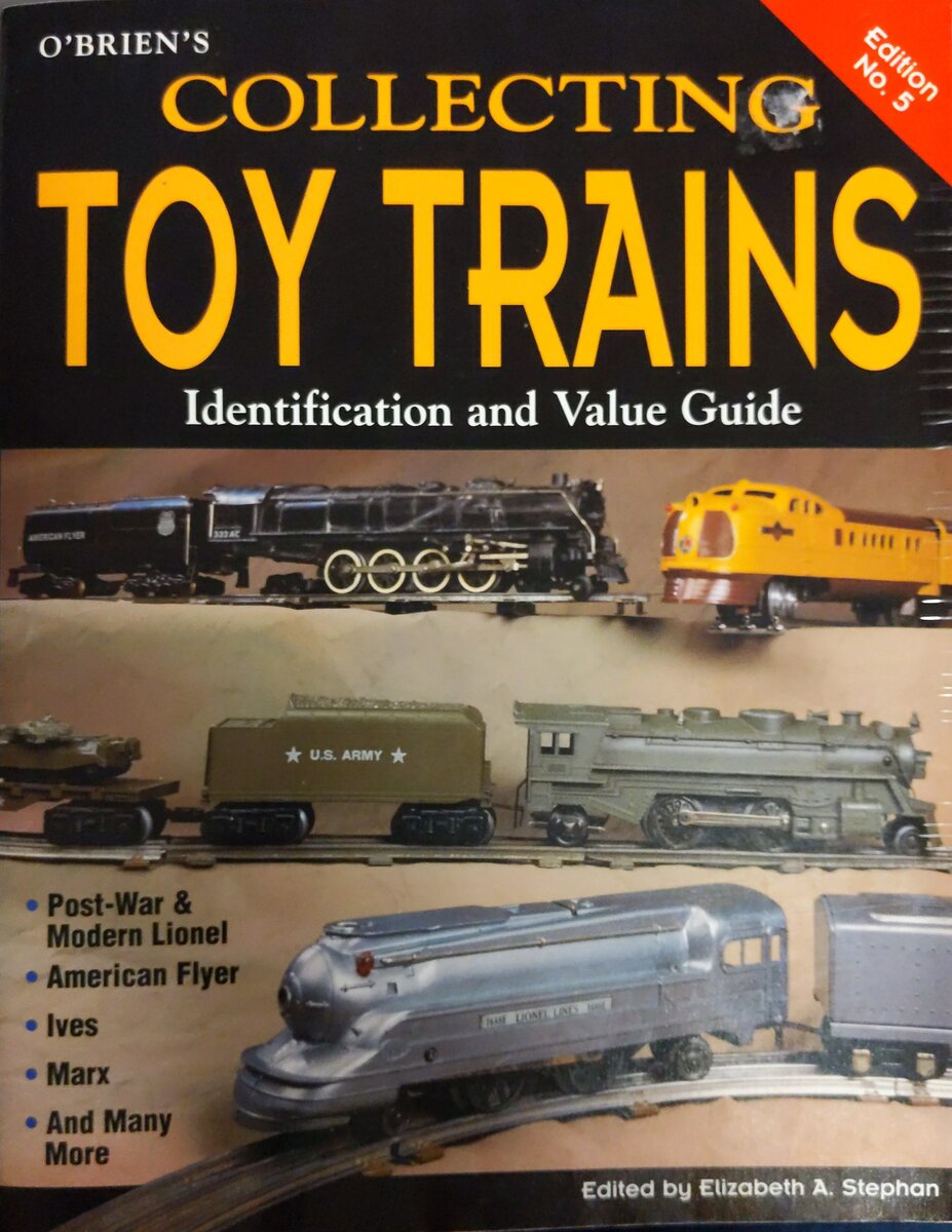 O'Brien's Collecting Toy Trains Paperback Book By Elizabeth A. Stephan VG