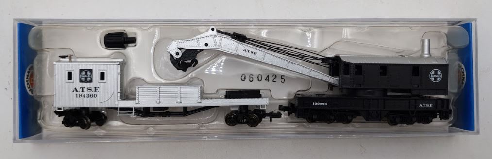 Bachmann 46612 N ATSF 250-Ton Operating Crane Car & Boom Tender