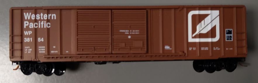 Micro-Trains 03000080 N Western Pacific 50' Double Door Rib Side Boxcar #38154 LN/Box