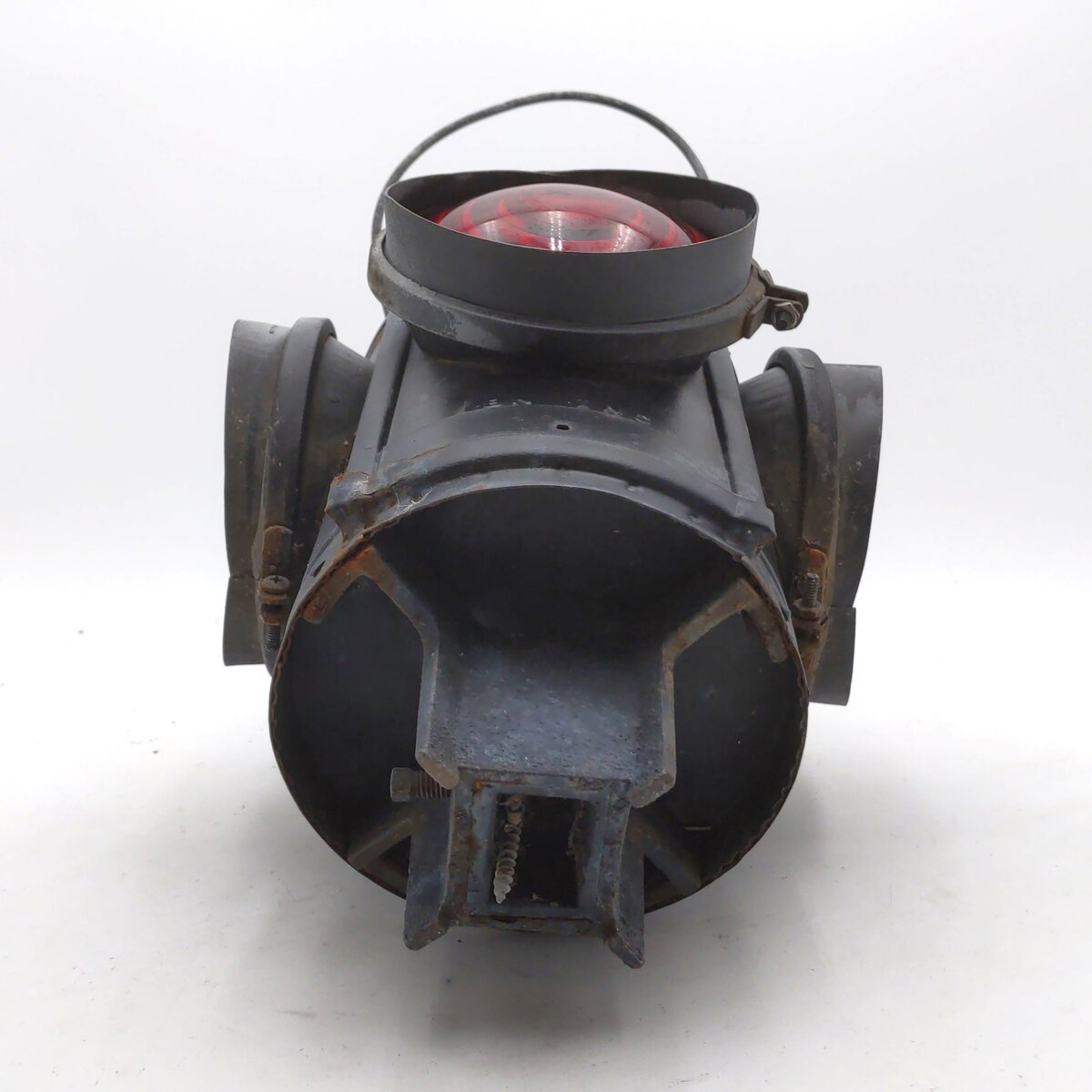 Dressel Vintage St. Louis Handlan 4-Way Railroad Switch Marker Lantern
