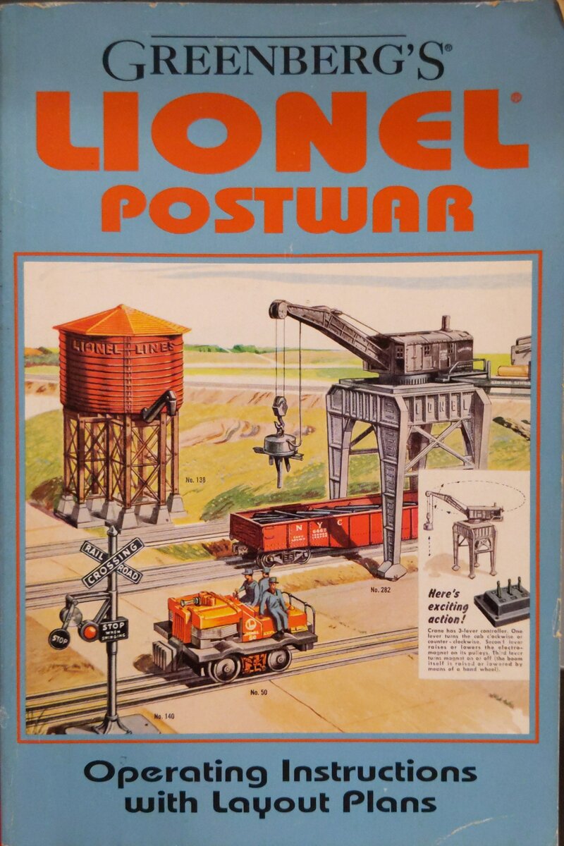Greenberg's Lionel Postwar Operating Instructions With Layout Plans Paperback VG
