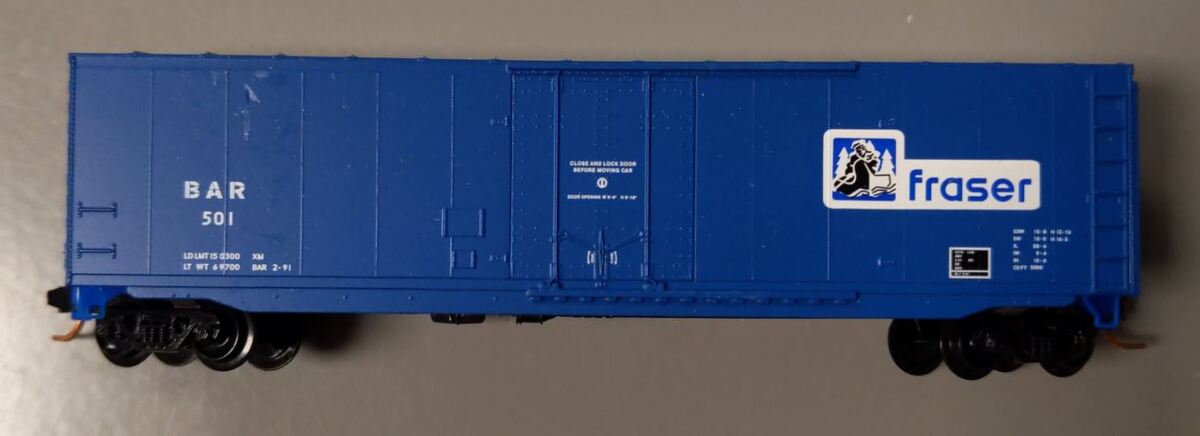 Micro-Trains 03800390 N Bangor & Aroostook 50' Steel Plug Door Boxcar #501