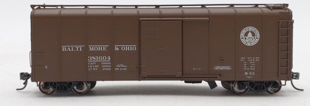 Fox Valley Models 30304 HO Scale Baltimore & Ohio Wagontop Boxcar #381604