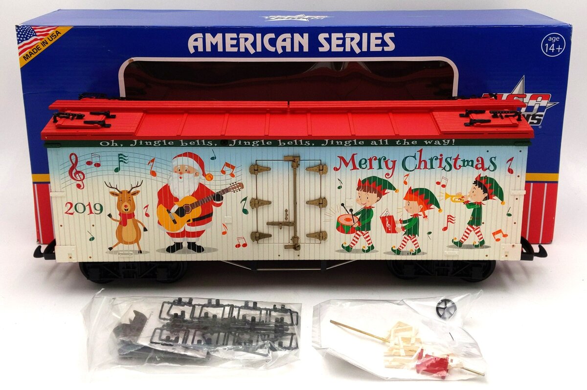 USA Trains R13037 G 2019 Christmas Reefer Car