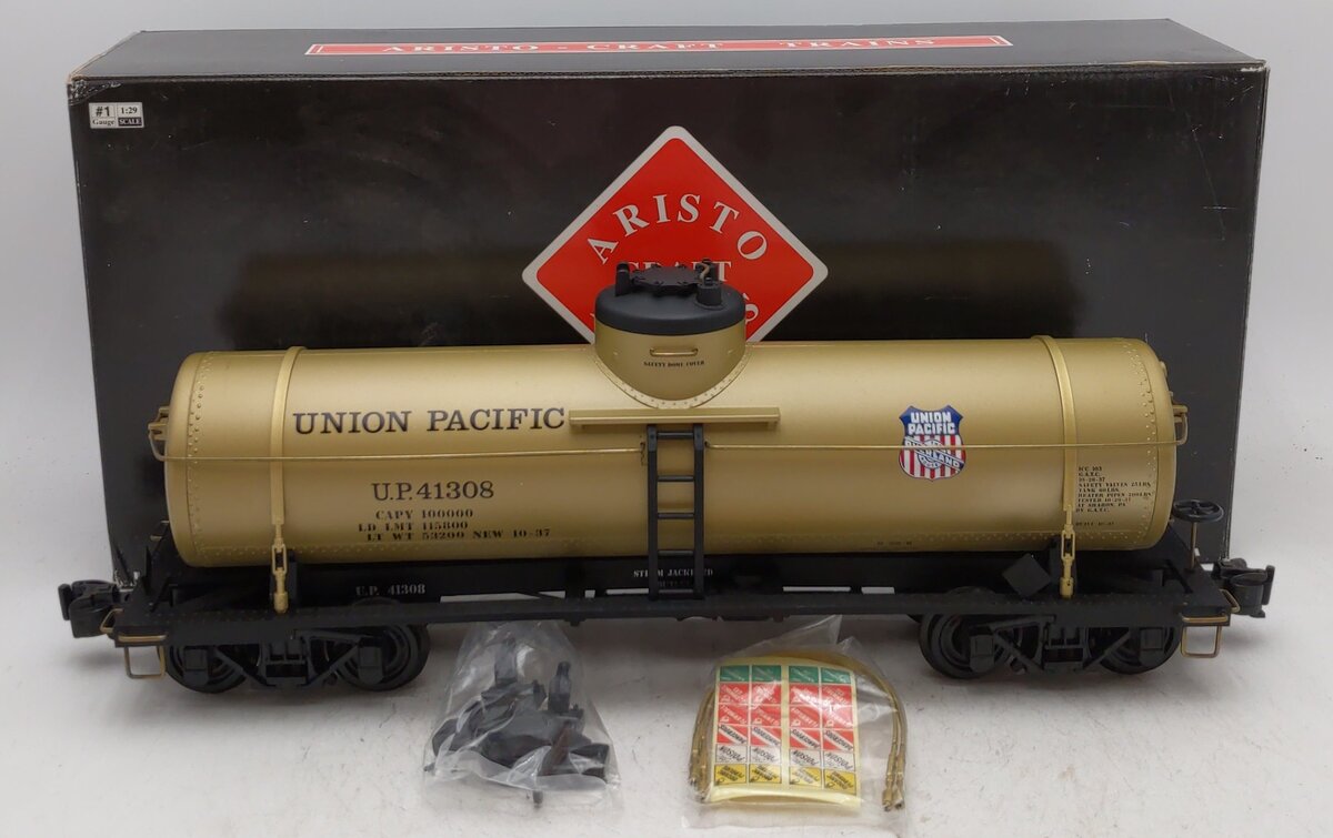 Aristo-Craft 41308 Union Pacific Single Dome Tank Car LN/Box