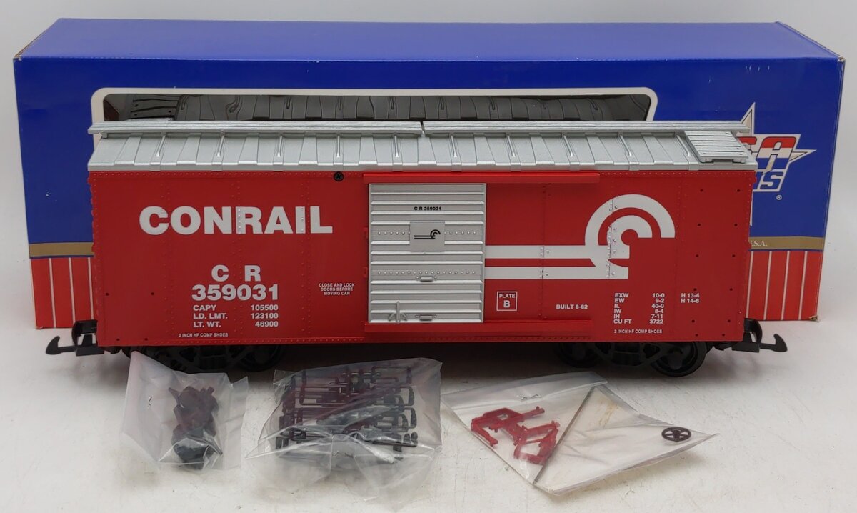 USA Trains R19047C G Conrail Simulated Steel Box Car (Blue/Silver) #349027