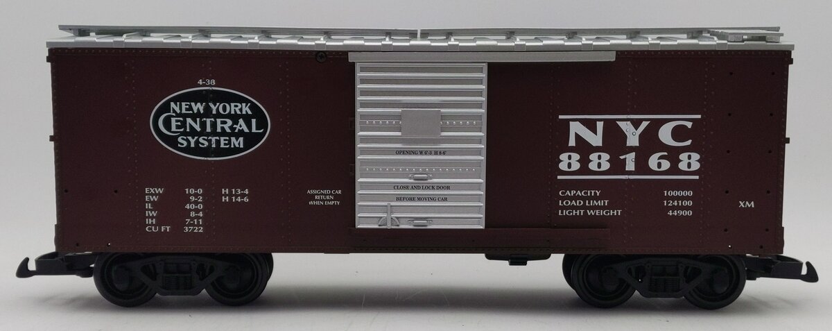 USA Trains R19054A G New York Central Simulated Steel Box Car #88168