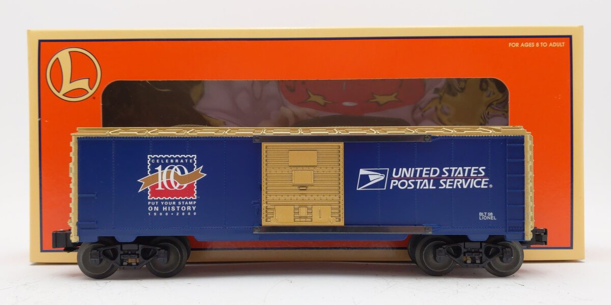 Lionel 6-26214 O Gauge Celebrate the Century USPS Stamp Boxcar NIB