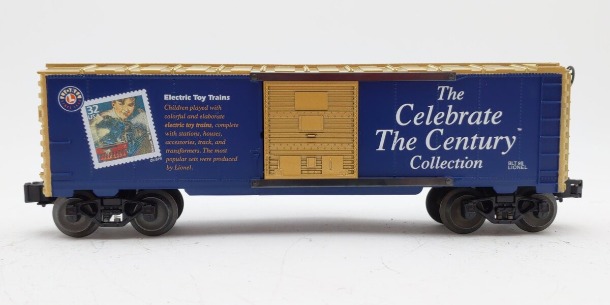 Lionel 6-26214 O Gauge Celebrate the Century USPS Stamp Boxcar NIB