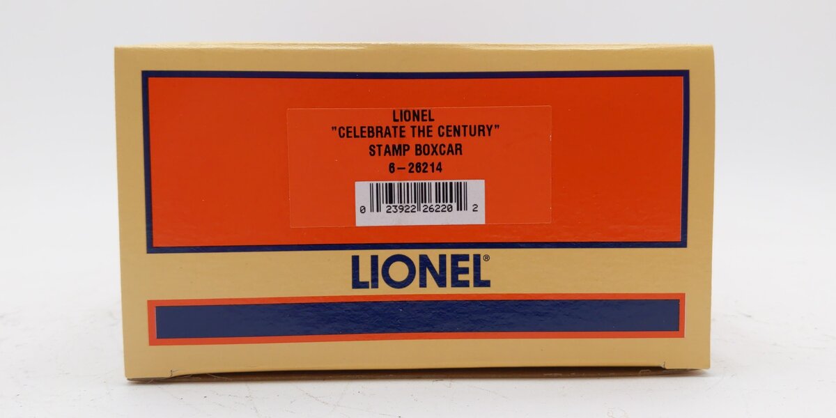 Lionel 6-26214 O Gauge Celebrate the Century USPS Stamp Boxcar NIB