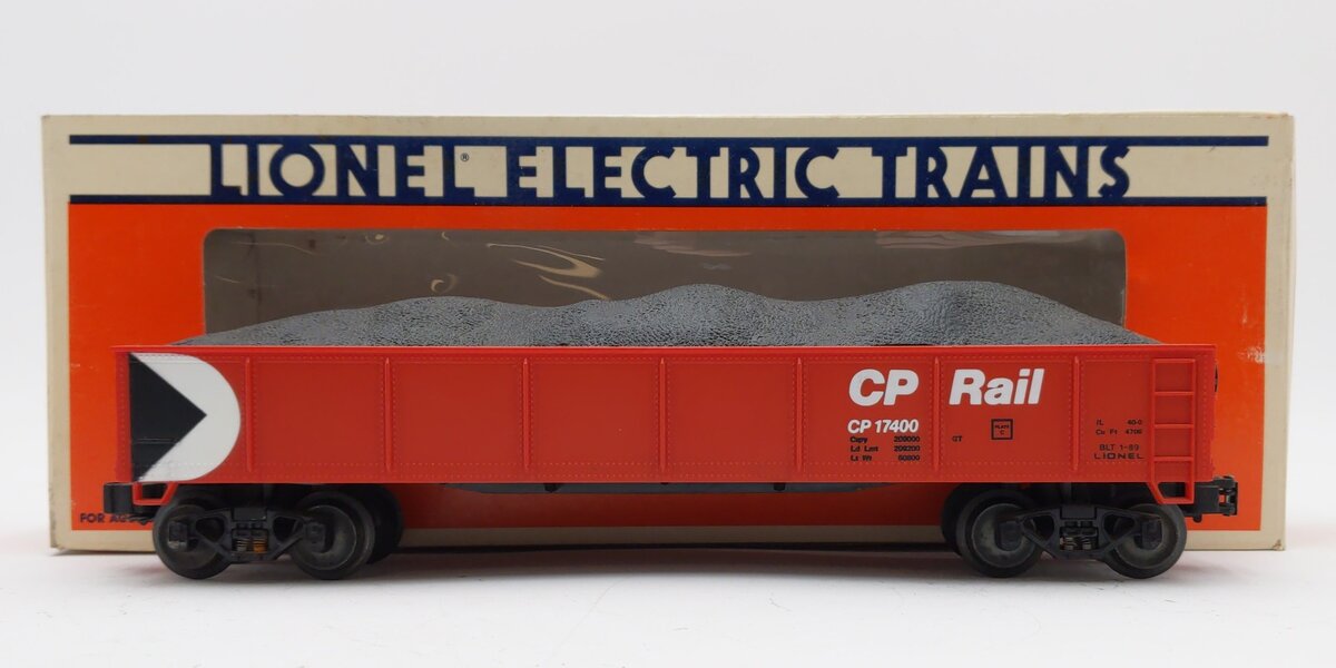 Lionel 6-17400 O Gauge CP Rail Gondola w/Load