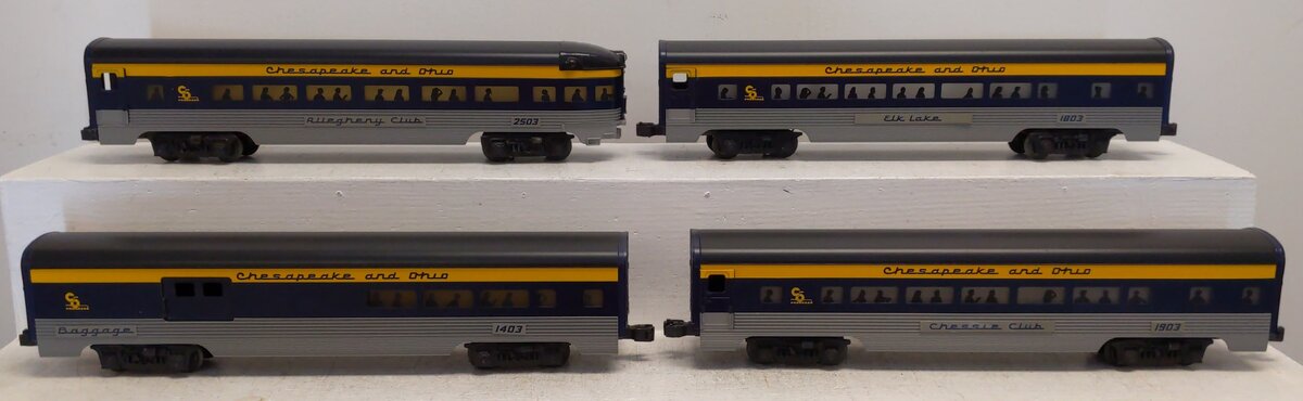 Lionel 6-19153 O Gauge Chesapeake & Ohio Aluminum 4-Car Passenger Set LN/Box