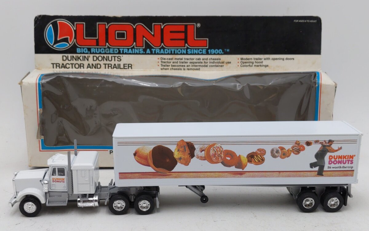 Lionel 6-12842 O Gauge Dunkin Donuts Tractor Trailer Truck