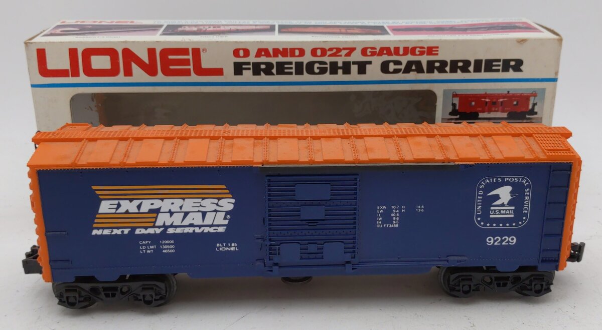 Lionel 6-9229 O Gauge Operating USPS Express Mail Boxcar LN/Box
