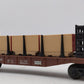 Lionel 6-16333 O Gauge Frisco Bulkhead Flatcar with Wood Load LN/Box