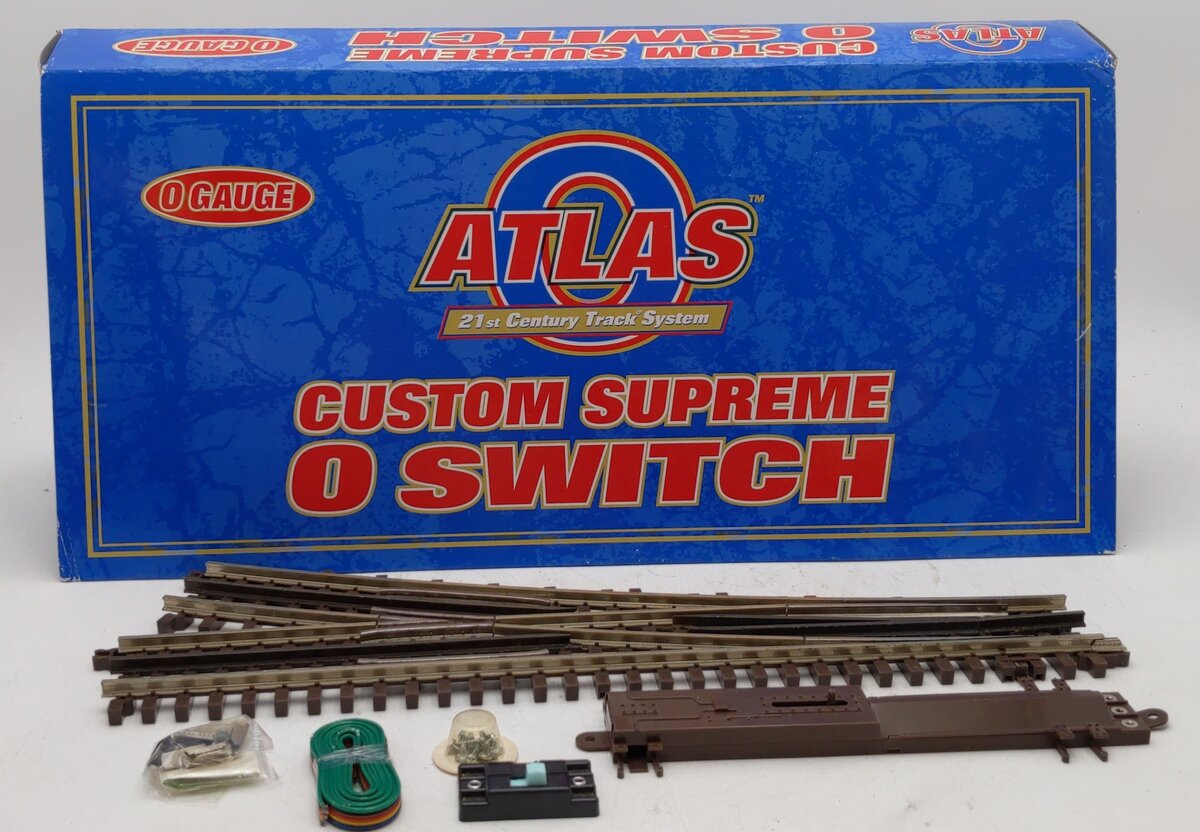 Atlas 6073 O Gauge Nickel Silver O-72 Right Hand Remote Switch Turnout