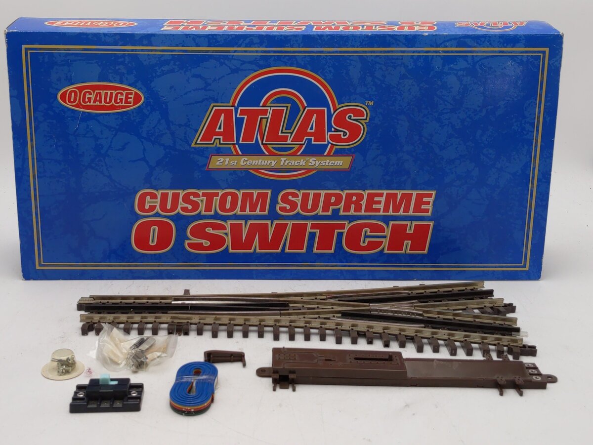 Atlas 6074 O Gauge Nickel Silver O-72 Wye Remote Switch Turnout LN/Box