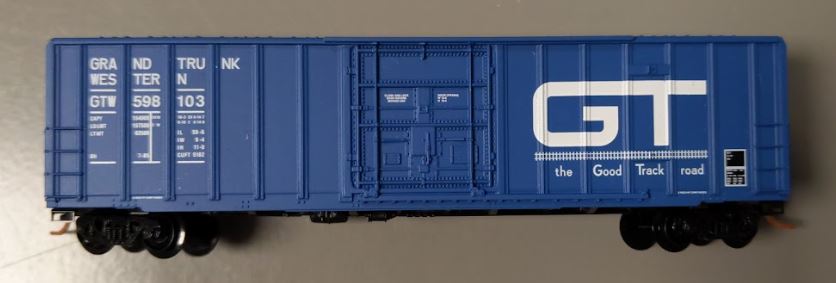 Micro-Trains 02700220 N GTW 50' Plug Door Rib Side Boxcar #598103 LN/Box