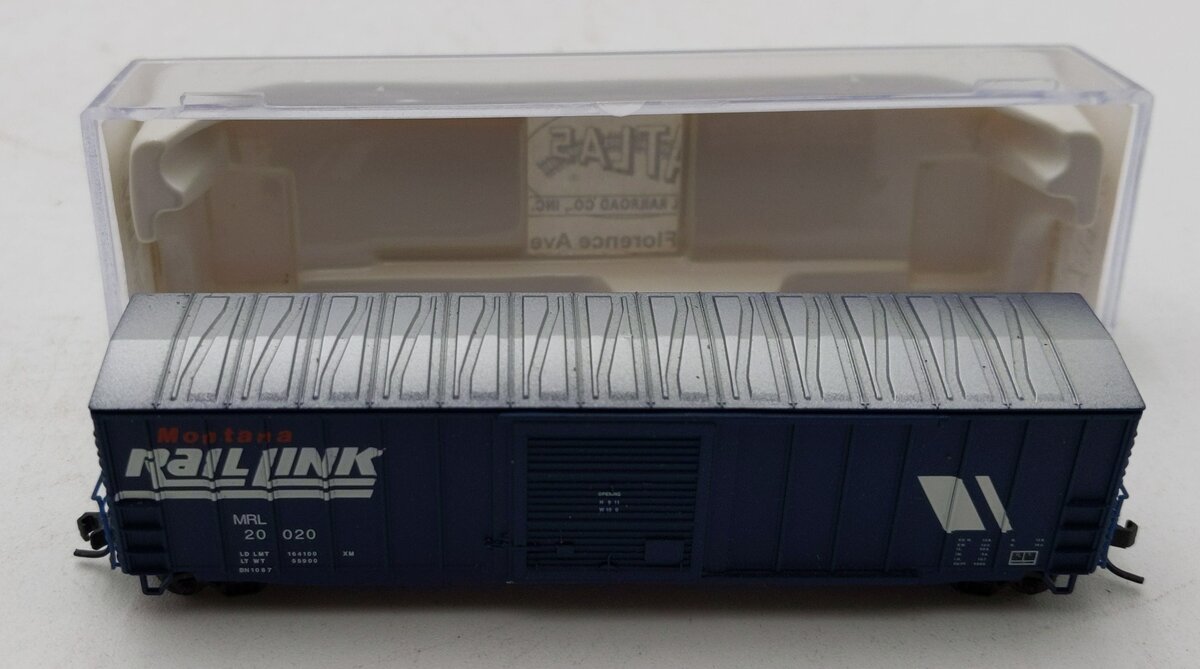 Atlas 45292 N Scale Montana Rail Link 50' Ribbed Boxcar #20020