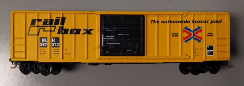 Micro-Trains 02500500 N MP Railbox 50' Rib Side Boxcar w/o Roofwalk #357372 LN/Box