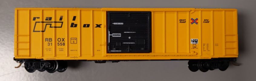 Micro-Trains 02500560 N Railbox 50' Rib Side Boxcar w/o Roofwalk #31558 LN/Box