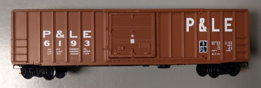Micro-Trains 02500290 N P&LE 50' Rib Side Single Door Boxcar w/o Roofwalk #6193 LN/Box