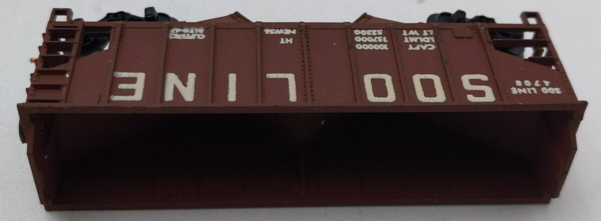 Atlas 2241 N-Scale SOO Line 2-Bay Rib Side Arch End Open Hopper #4708 LN/Box