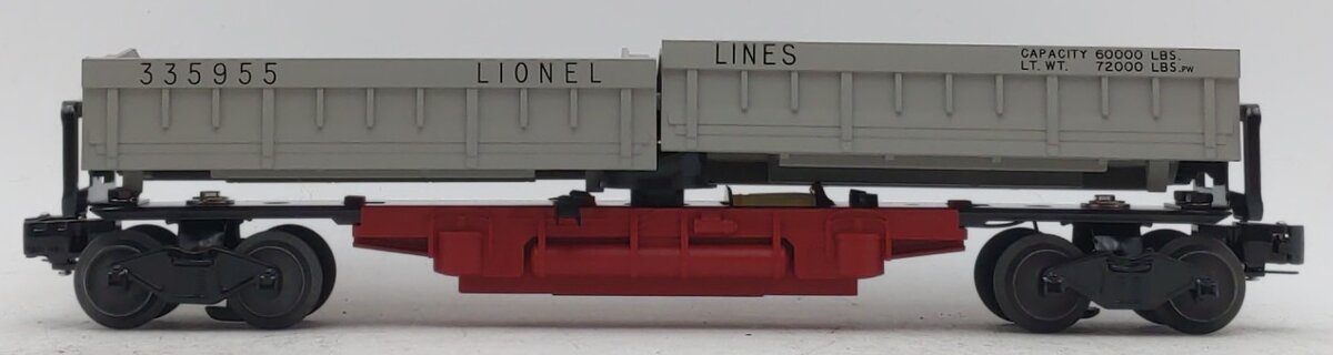 Lionel 6-29871 O Gauge Operating Twin Bin Dump Car #335955 NIB
