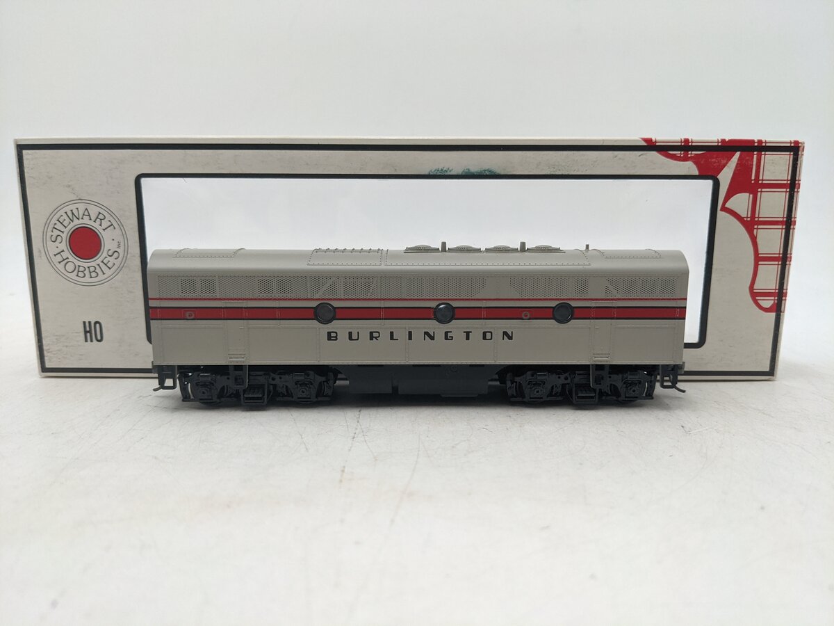 Stewart 8225 HO Chicago, Burlington & Quincy F-3 B-Unit Dummy Diesel Locomotive EX/Box